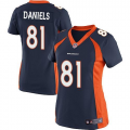 Women Nike Denver Broncos #81 Owen Daniels blue jerseys