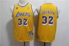 Lakers #32 Magic Johnson Gold Youth Hardwood Classics Jersey