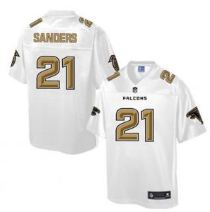 Nike Atlanta Falcons #21 Deion Sanders White Men NFL Pro Line Fashion Game Jersey