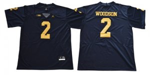 Michigan Wolverines 2 Charles Woodson Navy College Football Jersey