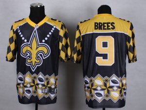 Nike New Orleans Saints #9 Drew Brees Jerseys(Style Noble Fashion Elite)