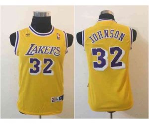 youth nba los angeles lakers #32 johnson yellow