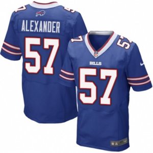 Mens Nike Buffalo Bills #57 Lorenzo Alexander Elite Royal Blue Team Color NFL Jersey