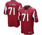 Men's Nike Atlanta Falcons #71 Kroy Biermann Game Red Team Color NFL Jersey