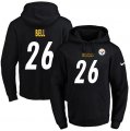 Nike Pittsburgh Steelers #26 LeVeon Bell Black Name & Number Pullover NFL Hoodie