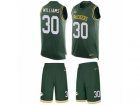 Mens Nike Green Bay Packers #30 Jamaal Williams Limited Green Tank Top Suit NFL Jersey