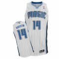 Mens Adidas Orlando Magic #14 D.J. Augustin Authentic White Home NBA Jersey