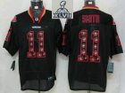 2013 Super Bowl XLVII NEW San Francisco 49ers 11 A.Smith Lights Out Black Elite Jerseys