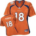 Women NFL Jersey denver broncos #18 Peyton Manning Orange