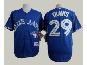 MLB Toronto Blue Jays #29 Devon Travis Blue Alternate Cool Base jerseys