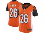 Women Nike Cincinnati Bengals #26 Josh Shaw Vapor Untouchable Limited Orange Alternate NFL Jersey
