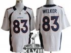 Nike Denver Broncos #83 Wes Welker White Super Bowl XLVIII NFL Elite Jersey