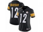 Women Nike Pittsburgh Steelers #12 Terry Bradshaw Vapor Untouchable Limited Black Team Color NFL Jersey