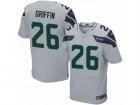 Mens Nike Seattle Seahawks #26 Shaquill Griffin Elite Grey Alternate NFL Jersey