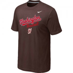 Nike MLB Washington Nationals 2014 Home Practice T-Shirt - Brown