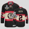 nhl jerseys chicago blackhawks #2 keith black third edition[2013 stanley cup champions]