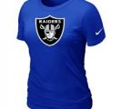 Women Okaland Raiders Blue T-Shirts