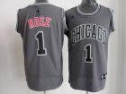 nba chicago bulls #1 rose grey jerseys