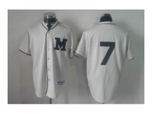 mlb jerseys milwaukee brewers #7 white[M]