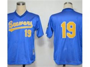 MLB Milwaukee Brewers #19 Yount blue Jerseys