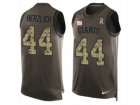 Mens Nike New York Giants #44 Mark Herzlich Limited Green Salute to Service Tank Top NFL Jersey