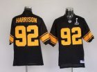 Steelers #92 James Harrison Super Bowl XLV black[yellow number]