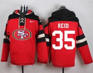 Nike San Francisco 49ers #35 Eric Reid Red Player Pullover Hoodie