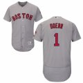 Men's Majestic Boston Red Sox #1 Bobby Doerr Grey Flexbase Authentic Collection MLB Jersey