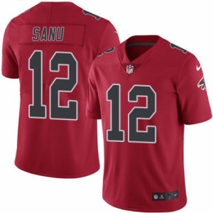 Youth Nike Atlanta Falcons #12 Mohamed Sanu Limited Red Rush NFL Jersey