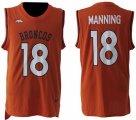 Nike Denver Broncos #18 Peyton Manning Orange Team Color Men Stitched NFL Limited Tank Top Jersey