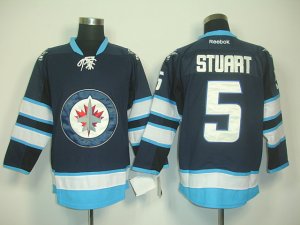 nhl jerseys jets #5 stuart blue 2011 new