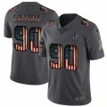 Nike Cowboys #90 Demarcus Lawrence 2019 Salute To Service USA Flag Fashion Limited