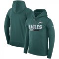 Philadelphia Eagles Nike Team Name Performance Pullover Hoodie Midnight Green