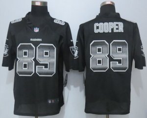 2015 New Nike Oakland Raiders #89 Cooper Black Strobe Jerseys(Limited)