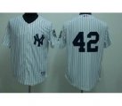 New York Yankees #42 Rivera 2009 world series patchs white