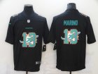 Nike Dolphins #13 Dan Marino Black Shadow Logo Limited Jersey