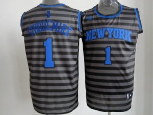 nba new york knicks #1 stoudemire grey[black strip]