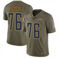 Nike Chargers #76 Russell Okung Olive Salute To Service Limited Jersey