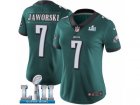 Women Nike Philadelphia Eagles #7 Ron Jaworski Midnight Green Team Color Vapor Untouchable Limited Player Super Bowl LII NFL Jersey