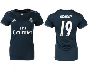 2018-19 Real Madrid 19 ACHRAF Away Women Soccer Jersey