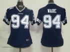 nike women nfl jerseys dallas cowboys #94 ware blue