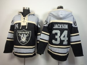 Nike jerseys Okaland Raiders #34 Jackson Grey-black[pullover hooded sweatshirt]