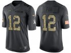 Seattle Seahawks #12 12th Fan Anthracite 2016 Salute to Service Limited Jersey