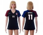 Womens USA #11 Bedoya Away Soccer Country Jersey