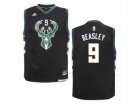 Mens Adidas Milwaukee Bucks #9 Michael Beasley Swingman Black Alternate NBA Jersey