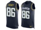 Nike Los Angeles Chargers #86 Hunter Henry Limited Navy Blue Player Name & Number Tank Top NFL Jersey
