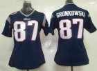 nike women nfl jerseys new england patriots #87 gronkowski blue