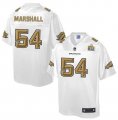 Nike Denver Broncos #54 Brandon Marshall White Men NFL Pro Line Super Bowl 50 Fashion Game Jersey