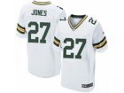 Mens Nike Green Bay Packers #27 Josh Jones Elite White NFL Jers