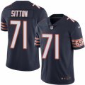 Mens Nike Chicago Bears #71 Josh Sitton Limited Navy Blue Rush NFL Jersey